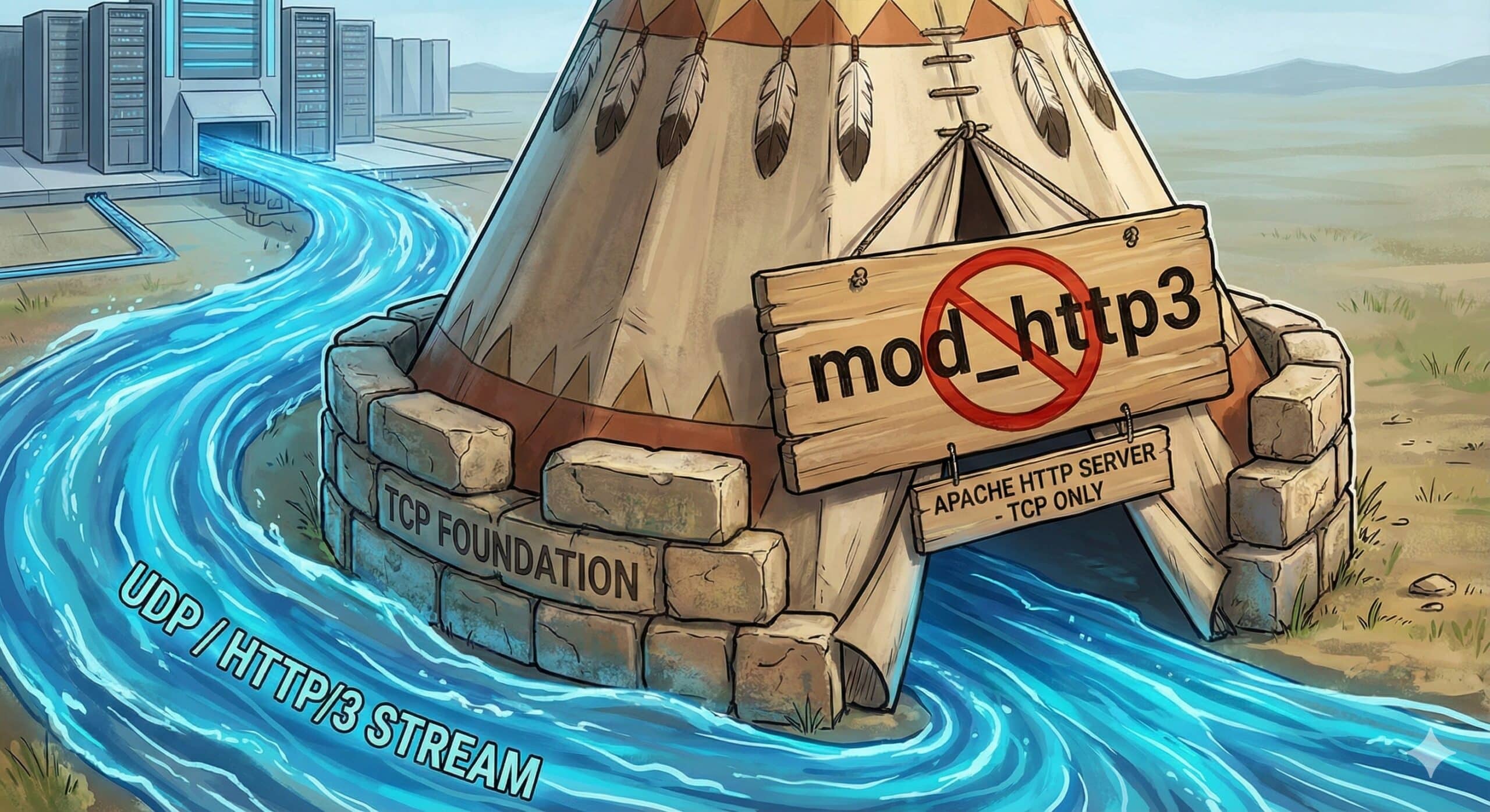 Es gibt kein mod_http3 für Apache!